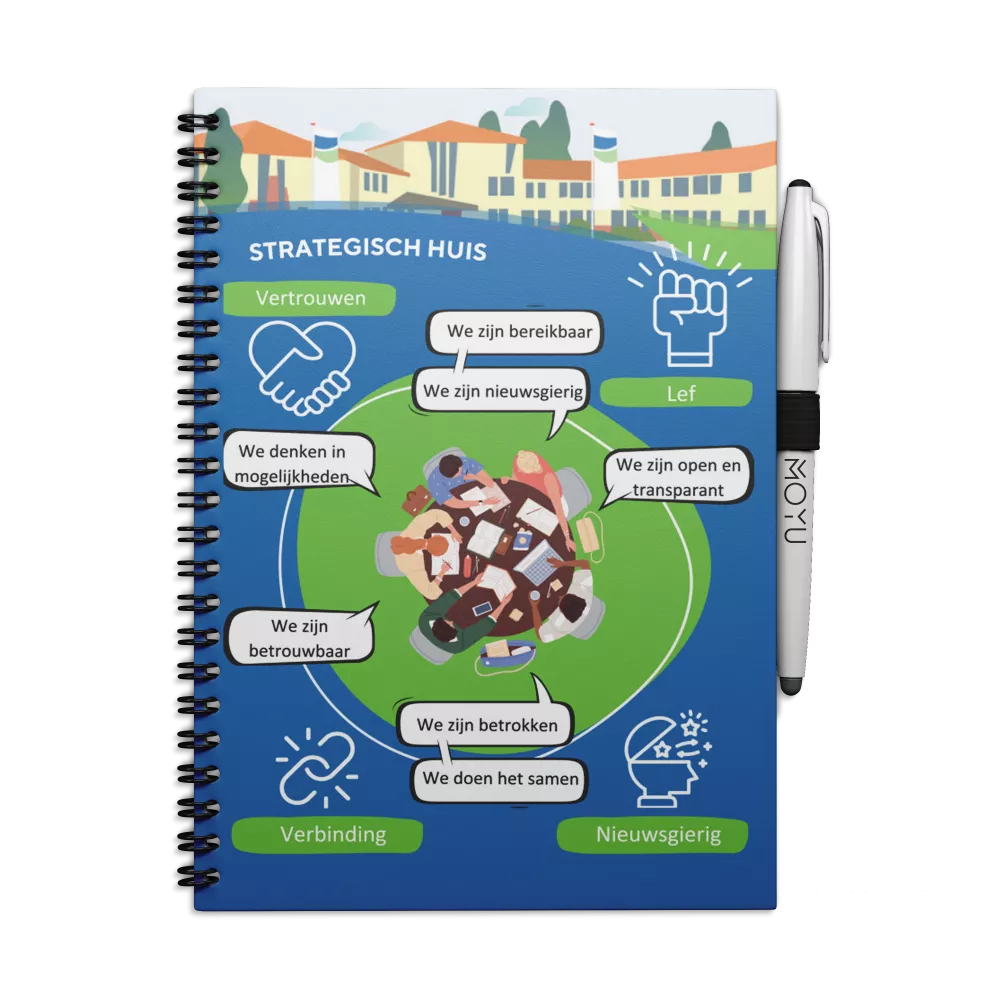 Uitwisbaar notitieboek met logo | & Gemeente Waterland
