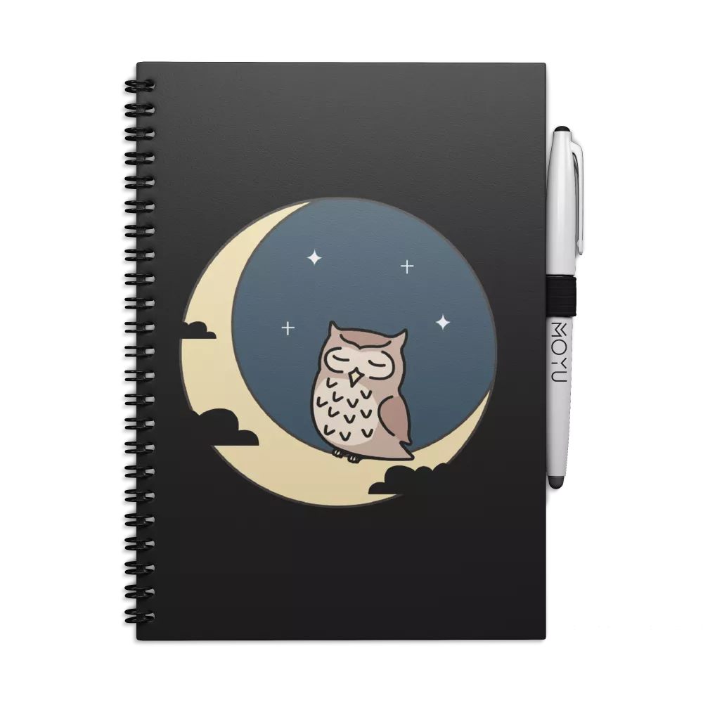 Uitwisbaar notitieboek met logo | & Nachtzustershop