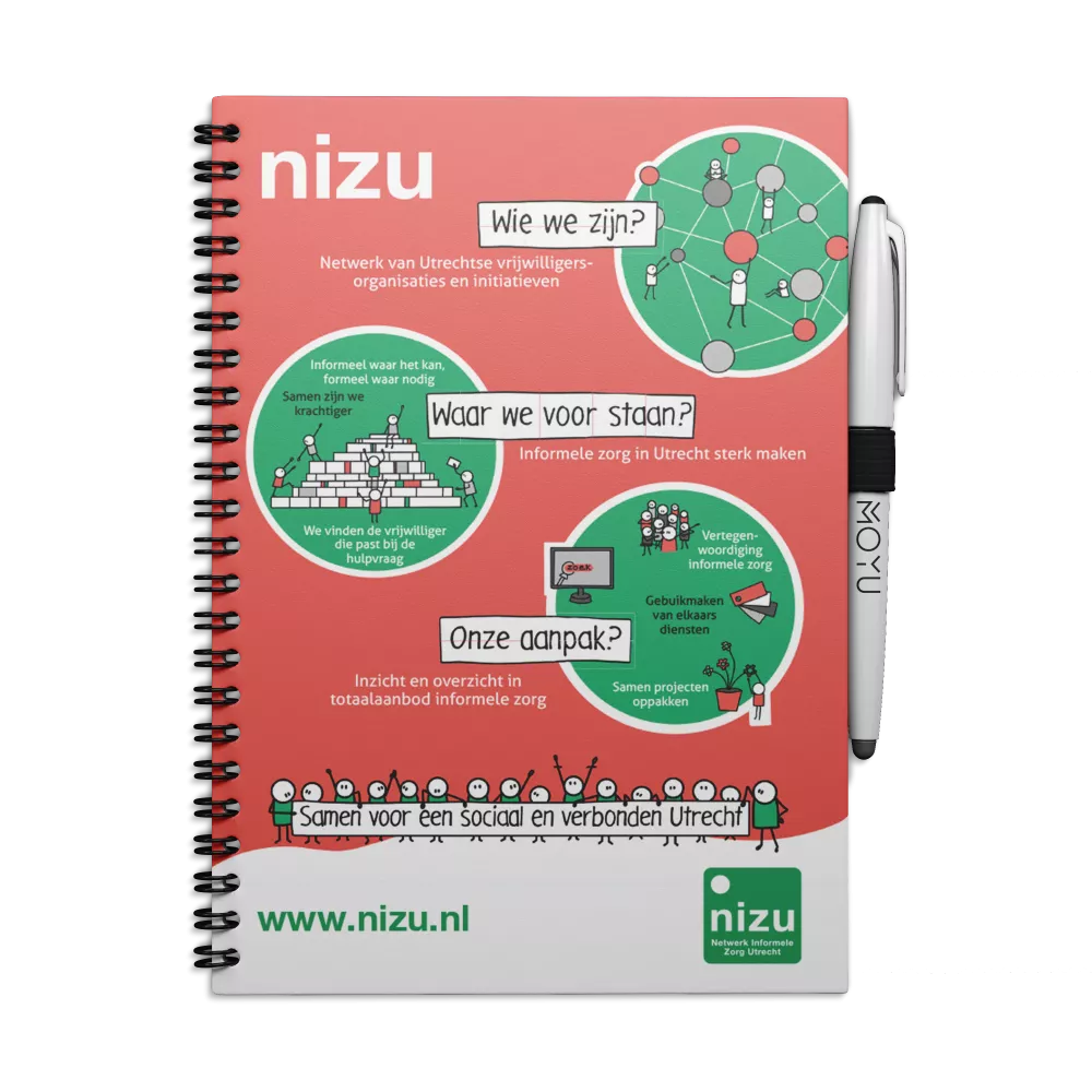 Uitwisbaarnotitieboek.nl & Nizu | Notitieboekjes bedrukken