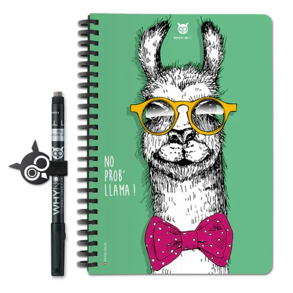 WhyNote | A5 | 40 pagina’s | Soft Touch kaft | Llama