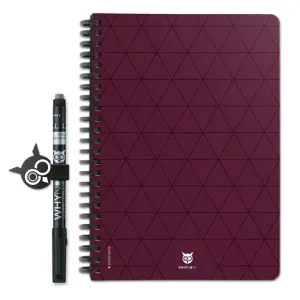 WhyNote | A5 | 40 pagina’s | Soft Touch kaft | Burgundy Tie