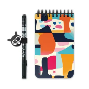 WhyNote | A6 slim fit | 40 pagina's | Soft Touch kaft | Abstract
