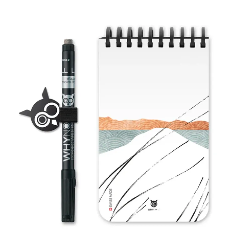 WhyNote | A6 slim fit | 40 pagina's | Soft Touch kaft | Horizon