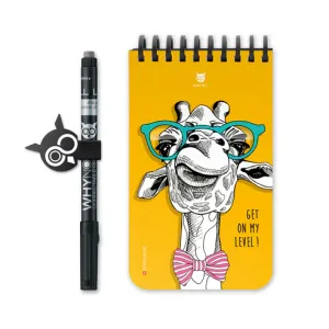 WhyNote | A6 slim fit | 40 pagina's | Soft Touch kaft | Giraffe