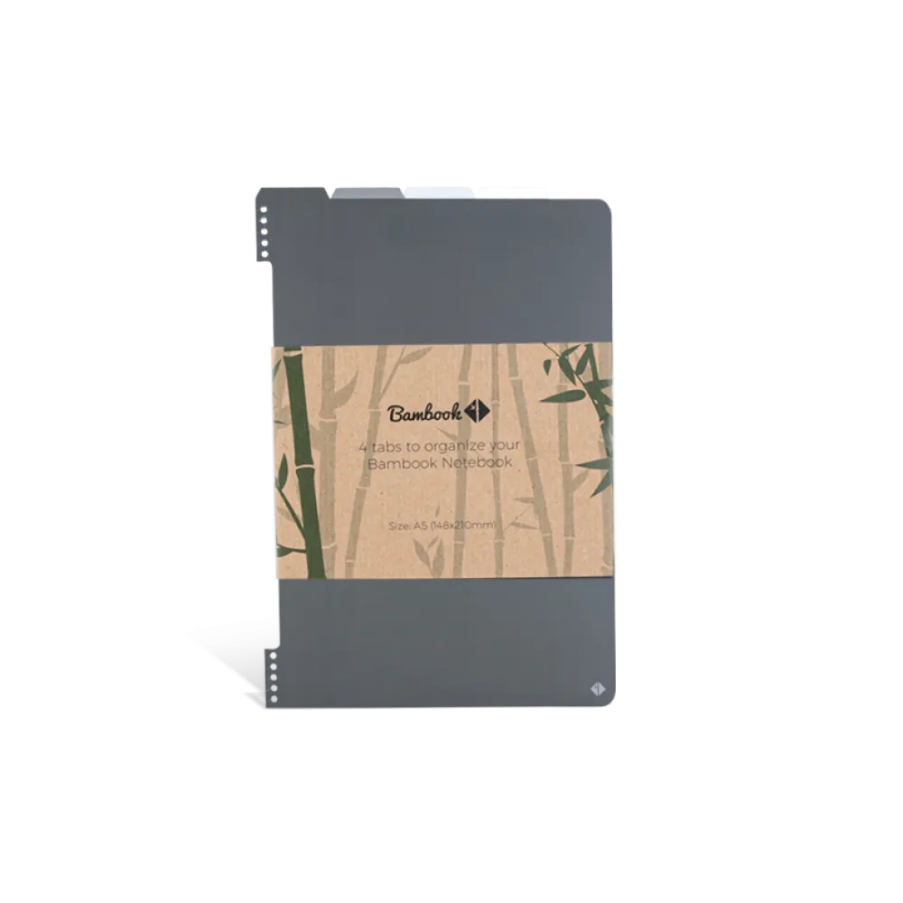 Bambook Tabbladen | A5 | Set van 4