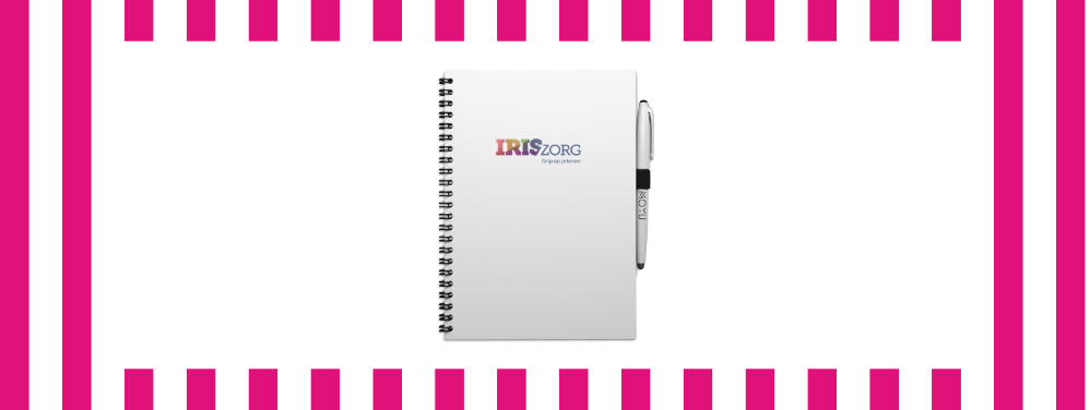 Iris Zorg x Uitwisbaar Notitieboek: Duurzaam noteren in ondersteuning en herstel