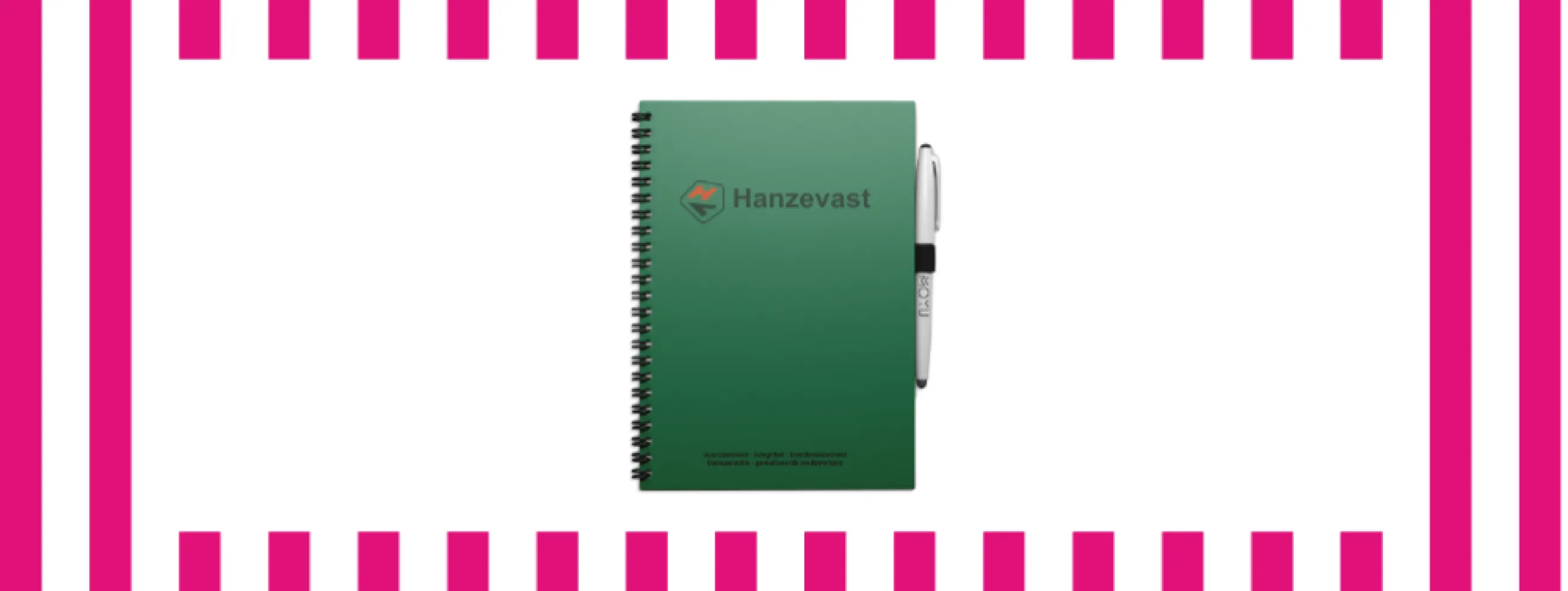 Hanzevast x Uitwisbaar Notitieboek: duurzaam noteren voor internationale groei