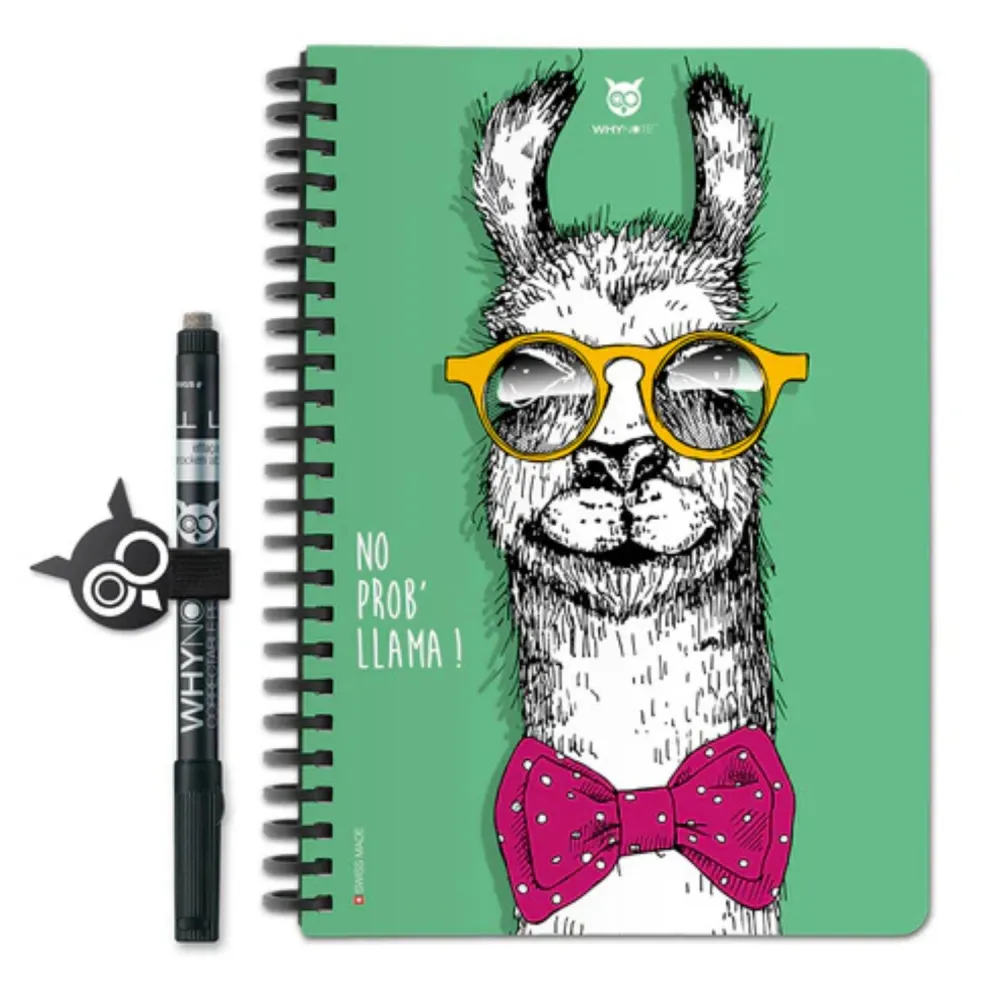 WhyNote | A5 | 40 pagina’s | Soft Touch kaft | Llama