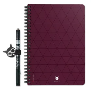 WhyNote | A5 | 40 pagina’s | Soft Touch kaft | Burgundy Tie