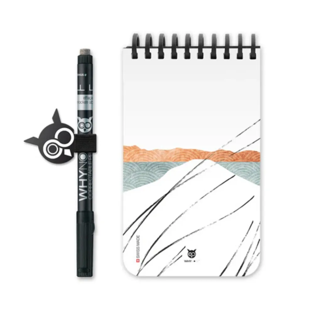 WhyNote | A6 slim fit | 40 pagina's | Soft Touch kaft | Horizon