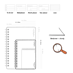 MOYU | A5 | 40 pagina’s | Premium Cover | Weekplanner Minimalisme