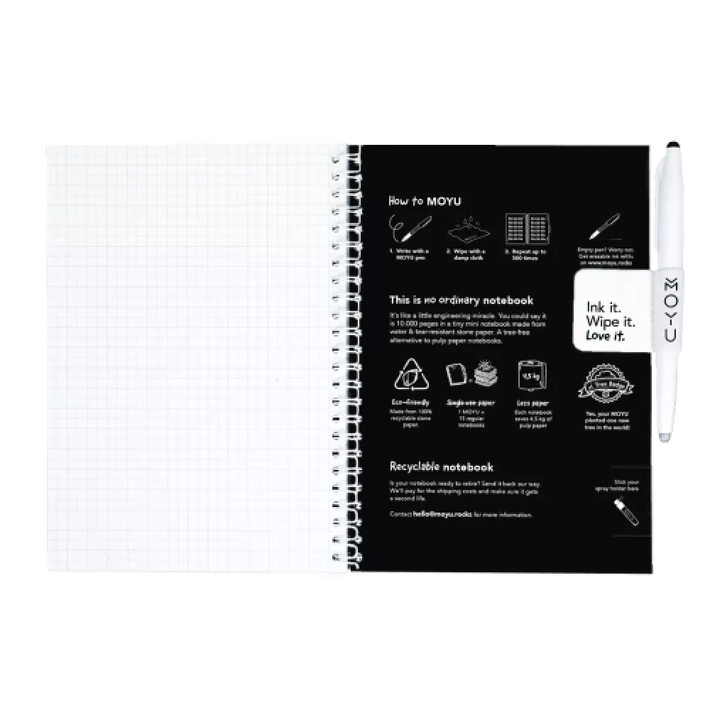 MOYU | A5 | 40 pagina’s | Premium Cover | Pitch Black