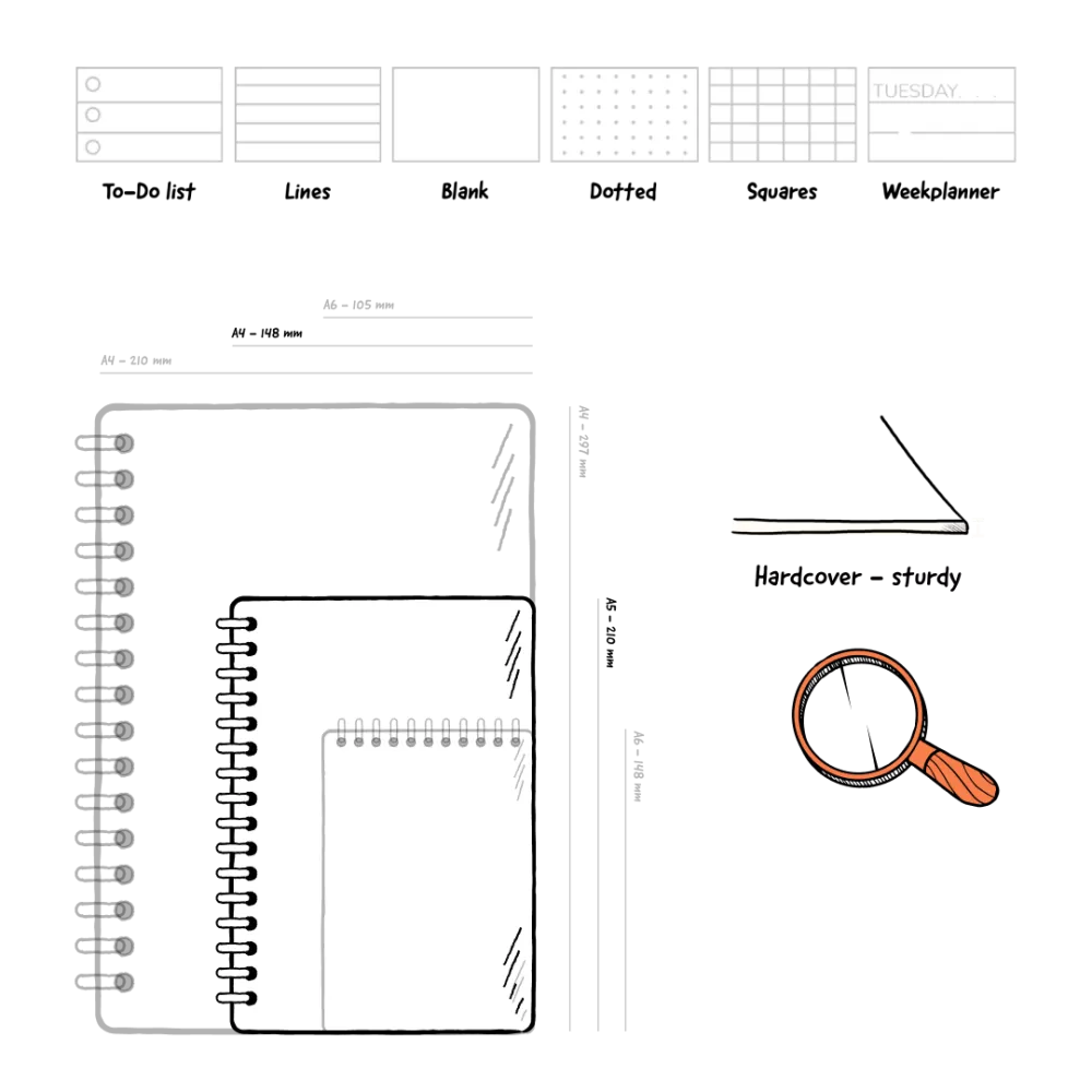 MOYU | A5 | 40 pagina’s | Hardcover | Minimalisme