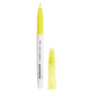Uitgumbare pen geel