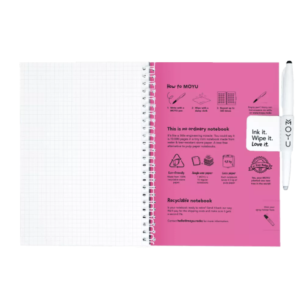 MOYU | A5 | 40 pagina's | Passion Pink