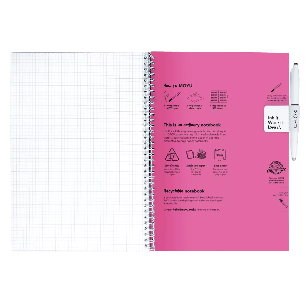 MOYU | A4 | 32 pagina's | Passion Pink