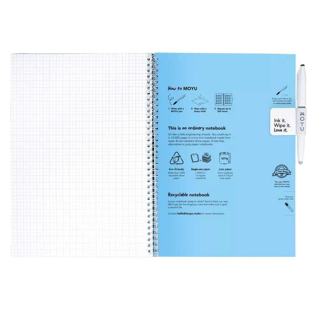 uitwisbaar notitieboek a4