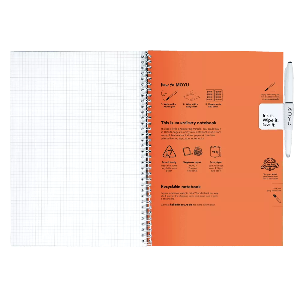 uitwisbaar notitieboek a4