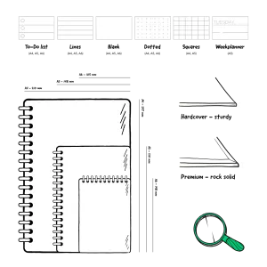 MOYU | A6 | 24 pagina's | Hardcover | Rocky Ice