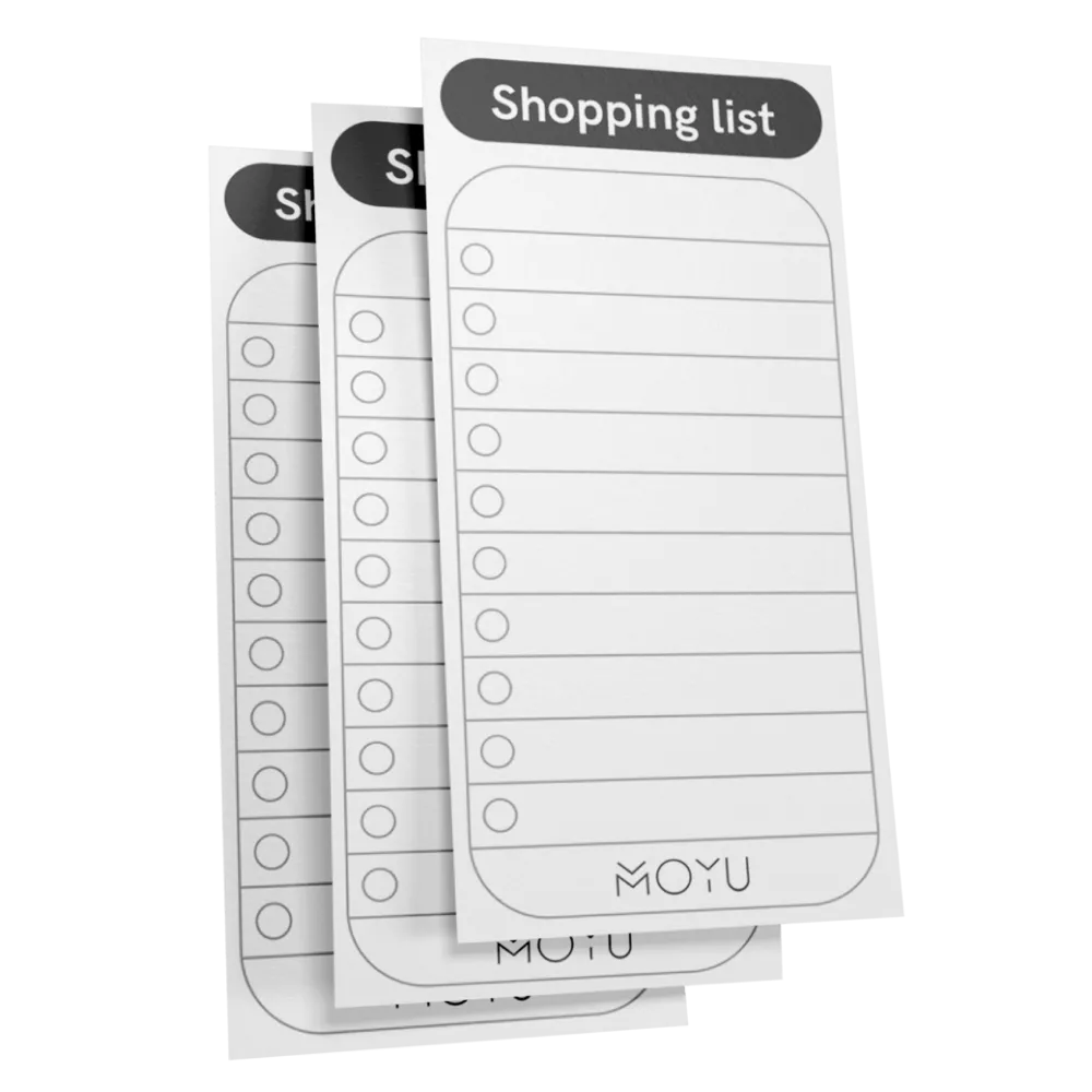 MOYU | Uitwisbaar boodschappenlijstje 3x