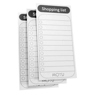 MOYU | Uitwisbaar boodschappenlijstje 3x